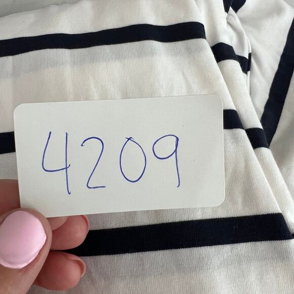 ATHLETA Women's Essential Tee Dress Size XS In Navy Stripes - Picture 11 of 11